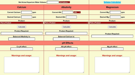 The definitive Reef Chemistry Calculator by JDieck